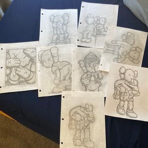 Kaws Art Drawing